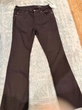 AG Denim - Black Flare Jeans - 'Leatherette' Size 26 - BNWT
